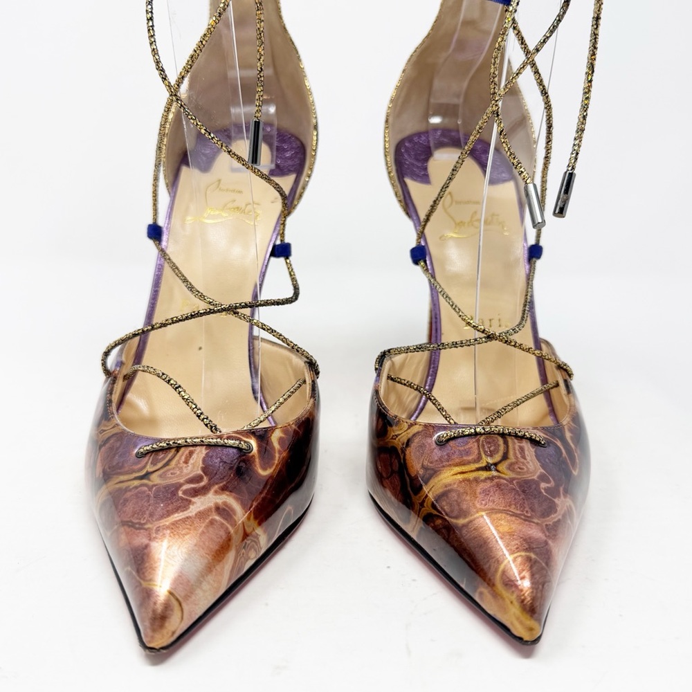 Christian Louboutin Corsankle Lace Up Heels Womens Size EU 40 - Picture 5 of 16